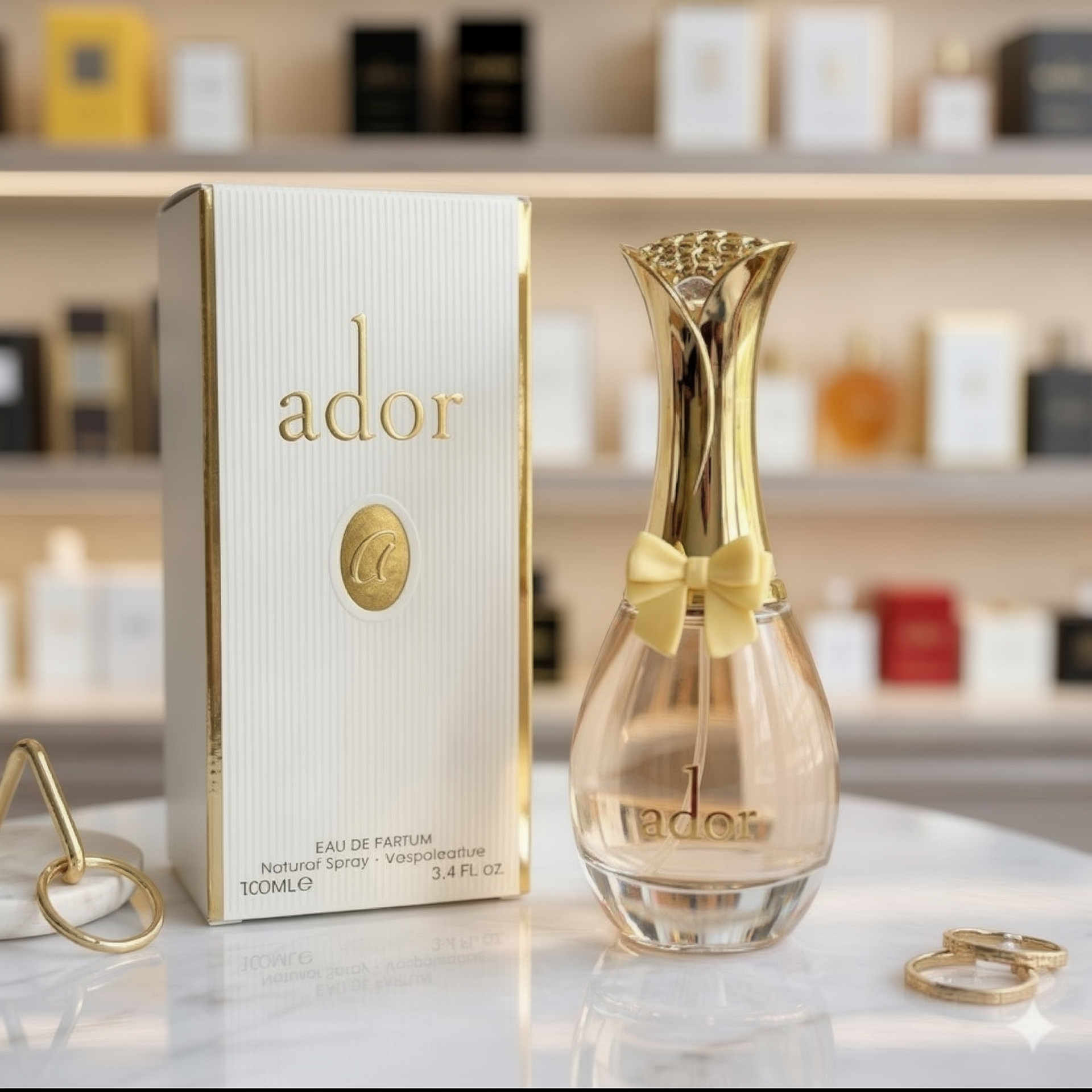 عطر ادکلن دیور جادور (ژادور) فرگرانس ورد| Dior J’adore (ador Fragrance World) حجم 100 میل (شرکتی)