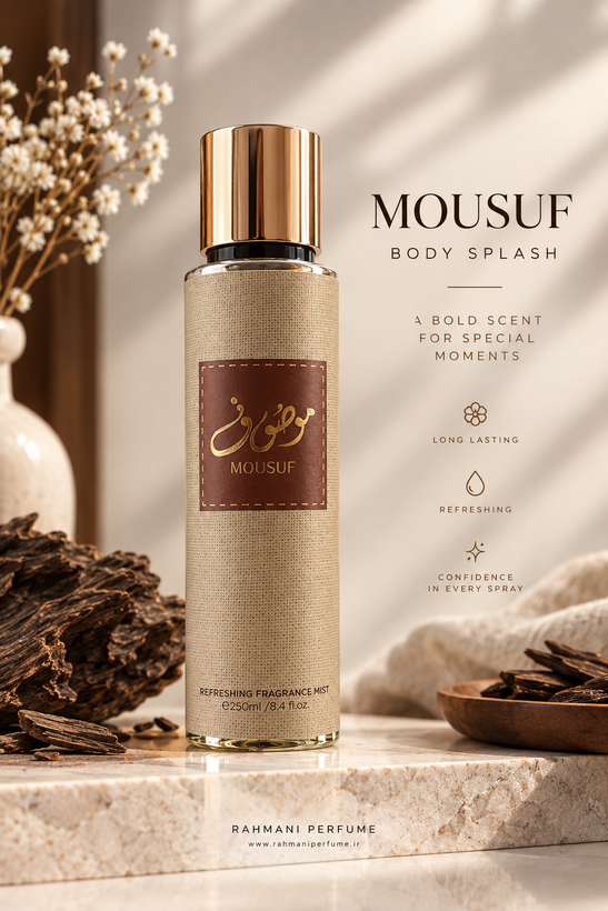 بادی اسپلش ژاکلین موصوف قهوه ای 250 میل